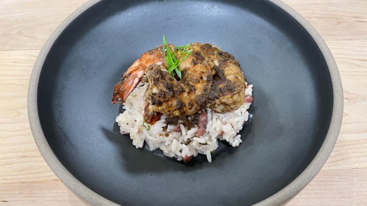 Jerk Shrimp + Coconut Rice and Beans