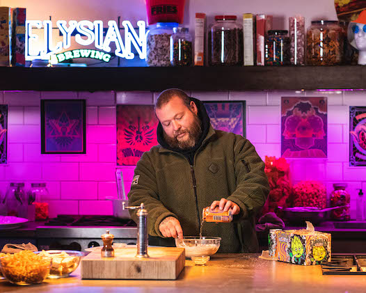 chef, rapper, author Action Bronson cooking