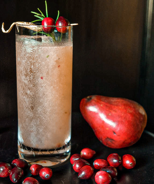 Cranberry in a Pear Tree cocktail