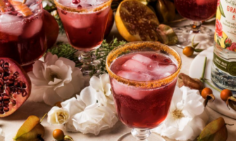 Crimson & Clover cocktail