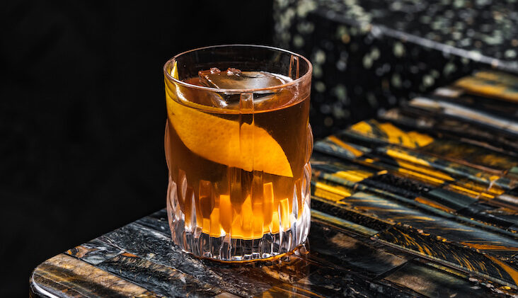 Waygu Old Fashioned cocktail