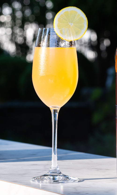 Bourbon Bellini