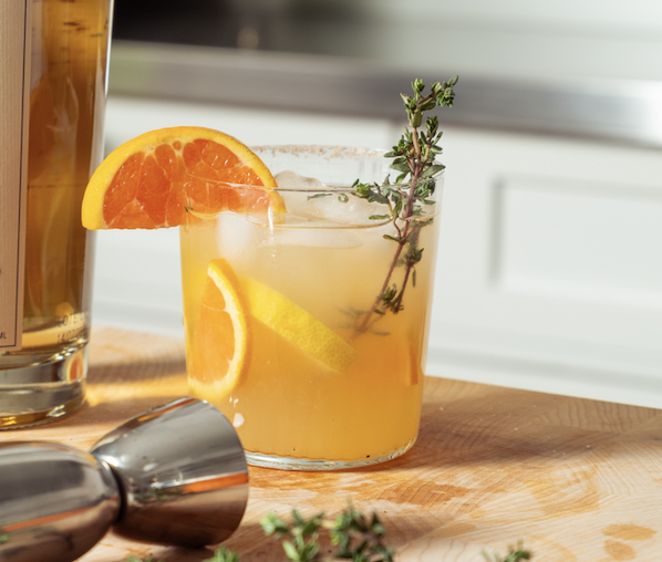 Triple Threat Thyme cocktail